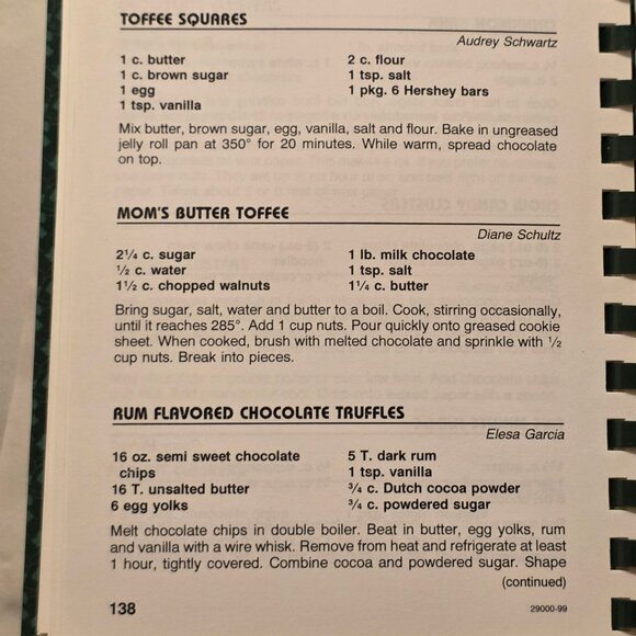 Newton Kansas Cookbook Taste Of Heaven St Marys Altar Society 1999 Recipe Book - Picture 9 of 12